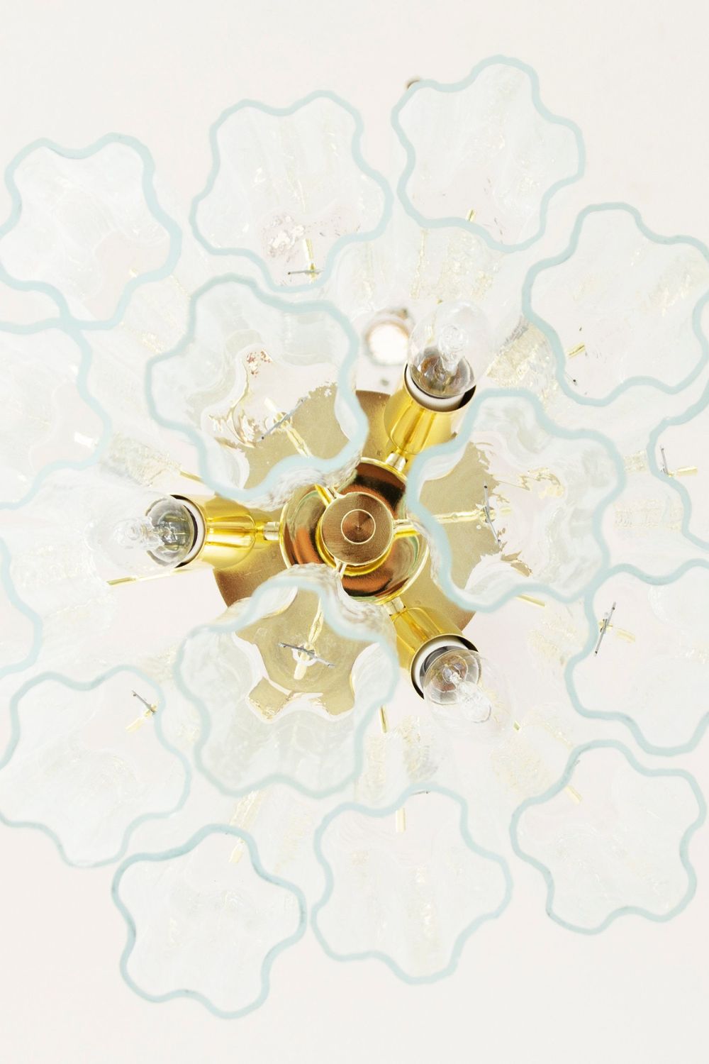 Tronchi Italy clear Art Glass Chandelier - view 9 | morylighting