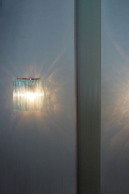 Blue Art Glass Tube Wall lamp - view 3 | morylighting
