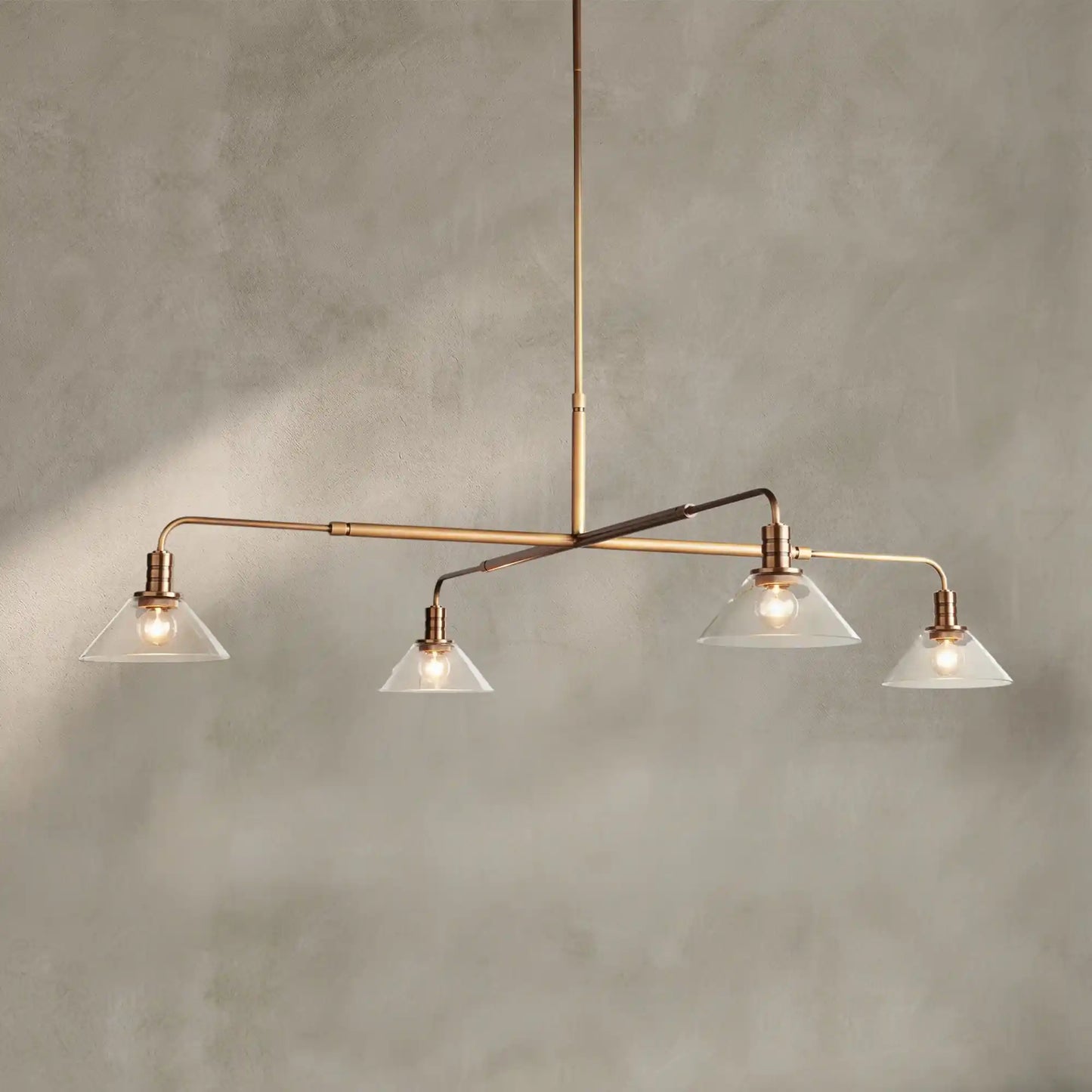 Theron Glass Round Chandelier 30'' 52''