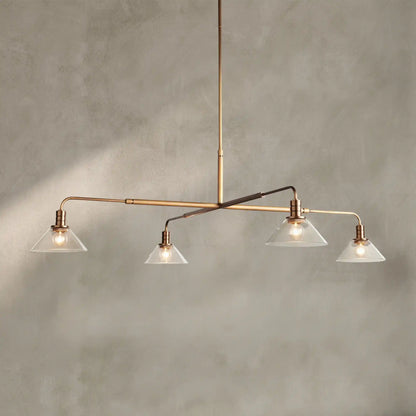 Theron Glass Round Chandelier 30'' 52''