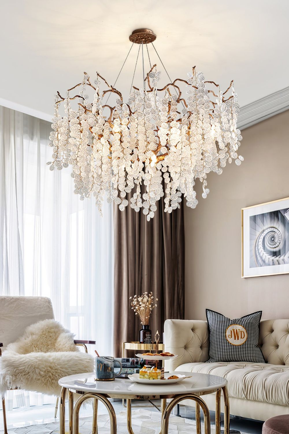 Shiro Noda Crystal Chandeliers - morylighting