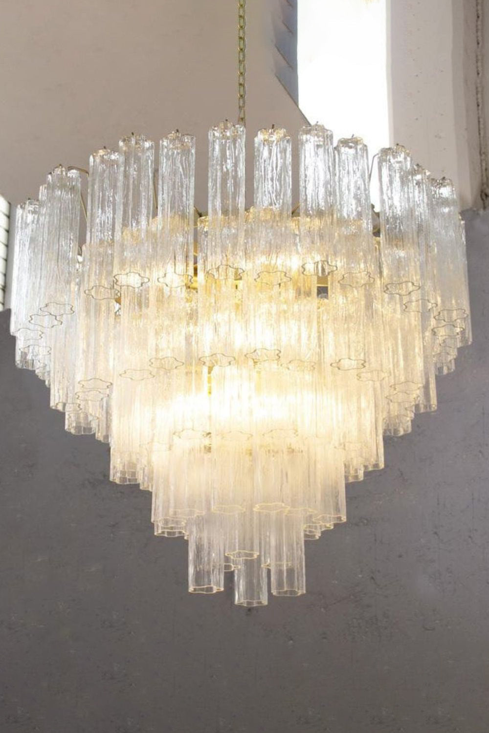 1990s Tronchi Art Glass Cascade Chandelier - view 5 | morylighting