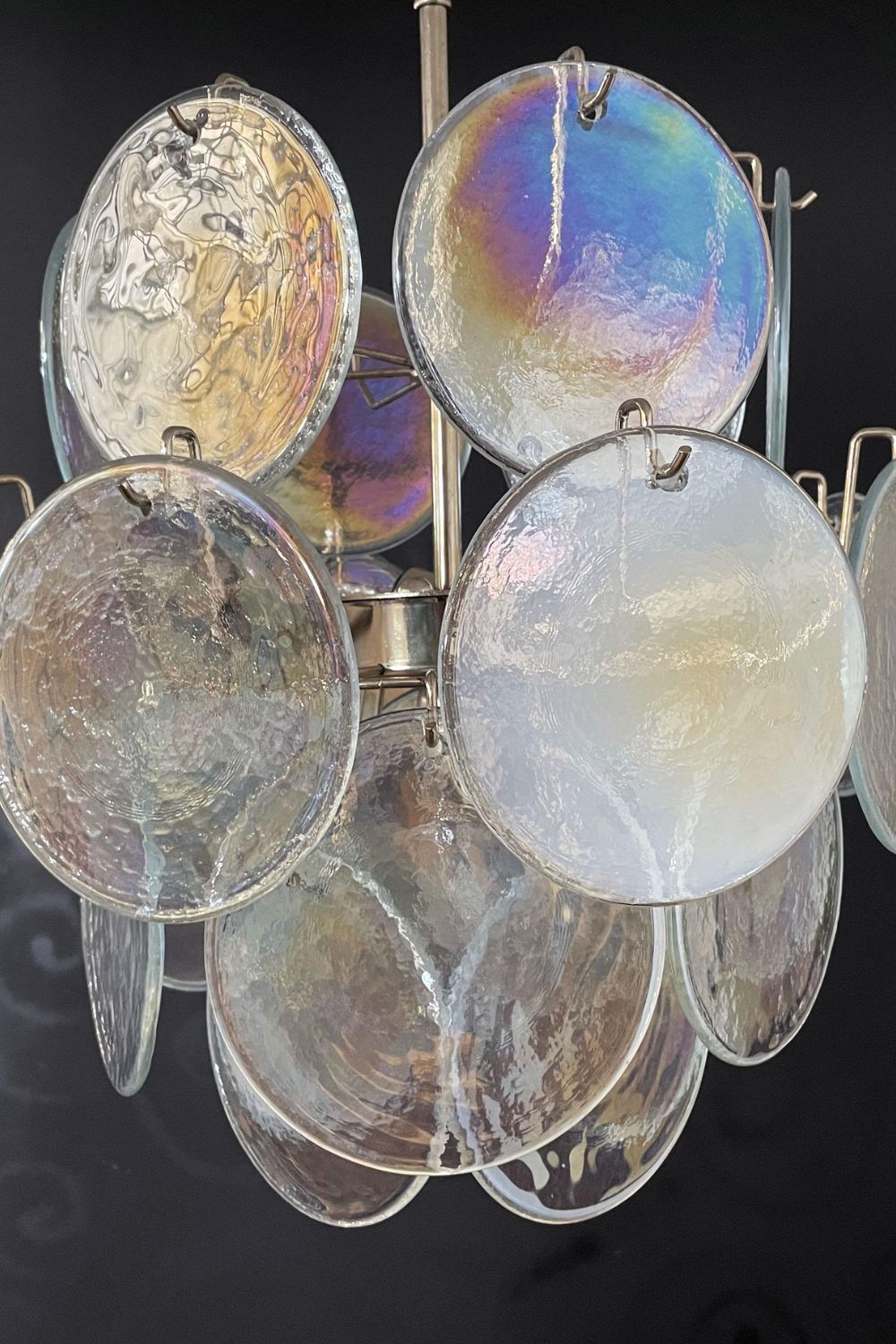 Iridescent Mid-Century Modern Art Chandelier - view 11 | morylighting