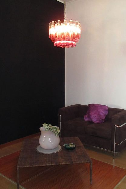 Amethyst Art Glass Prism Chandelier - view 2 | morylighting
