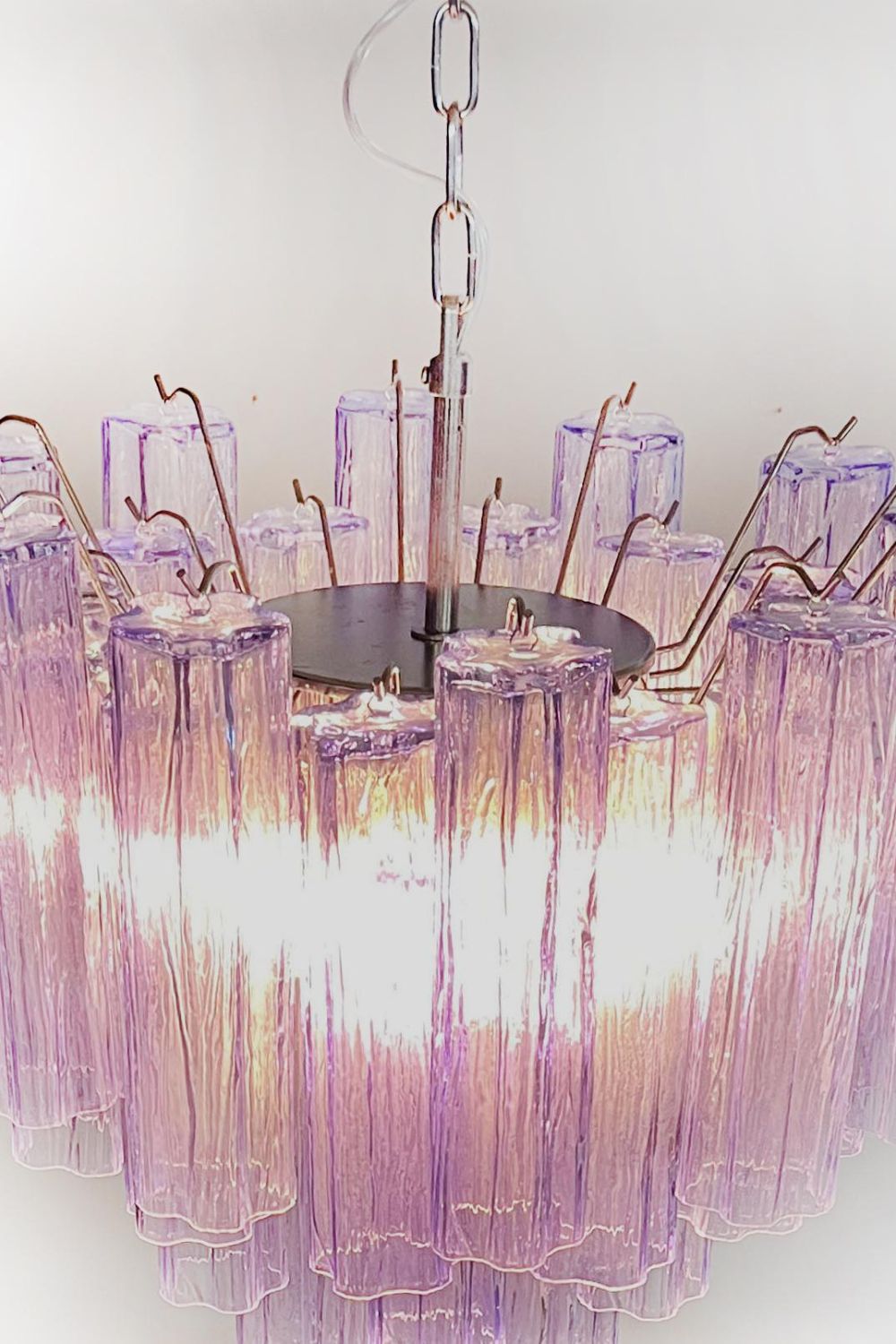 Amethyst Art Glass Pendant Chandelier - view 12 | morylighting