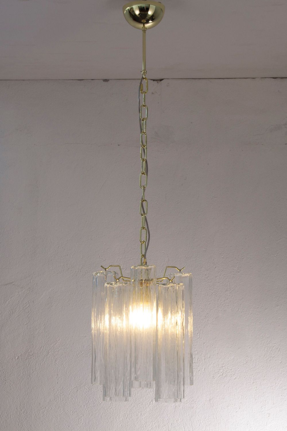 Vintage Art Glass Tronchi Pendant Light - view 2 | morylighting