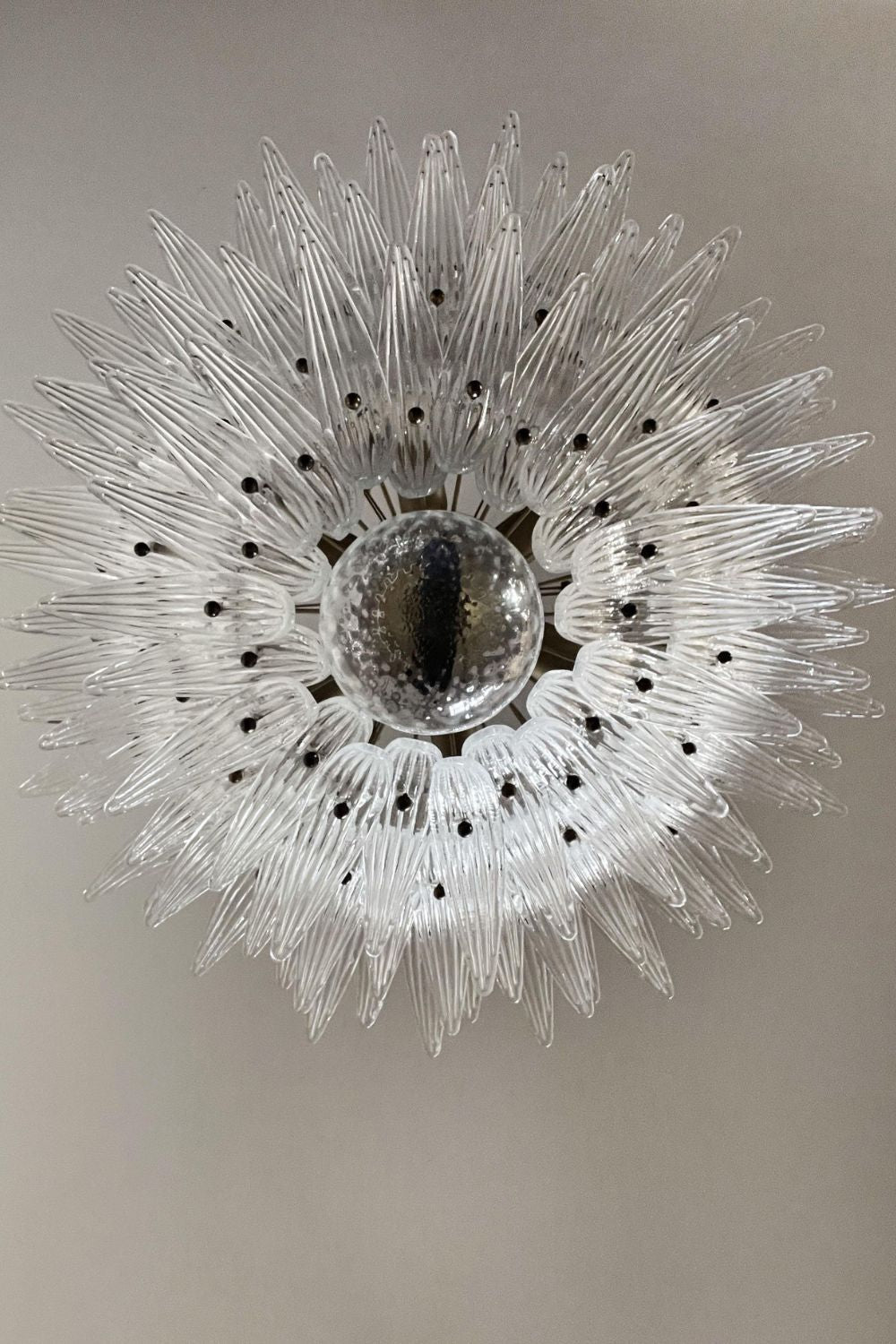 Italian Art Three-Tiered Palmette Chandelier - view 14 | morylighting