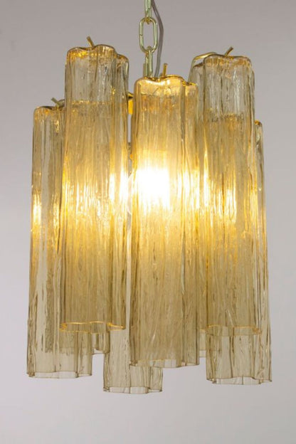 Italian Amber Art Tronchi Glass Pendant Light - view 6 | morylighting