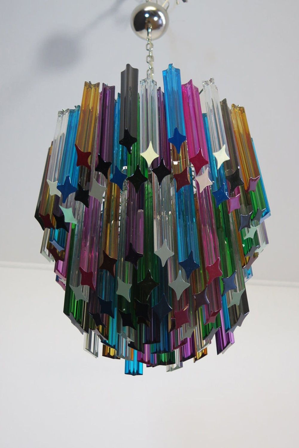 Quadridri Multicolor Prism Chandelier - view 10 | morylighting