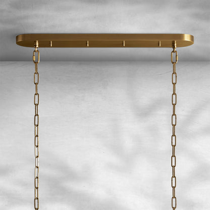 Glacien Oval Chandelier 54"W/65"W