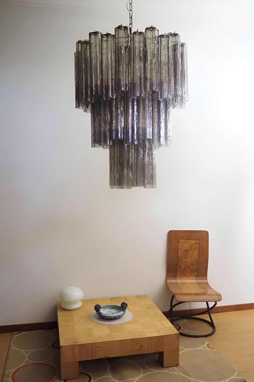 Smoked three-tier Art chandelier - view 6 | morylighting