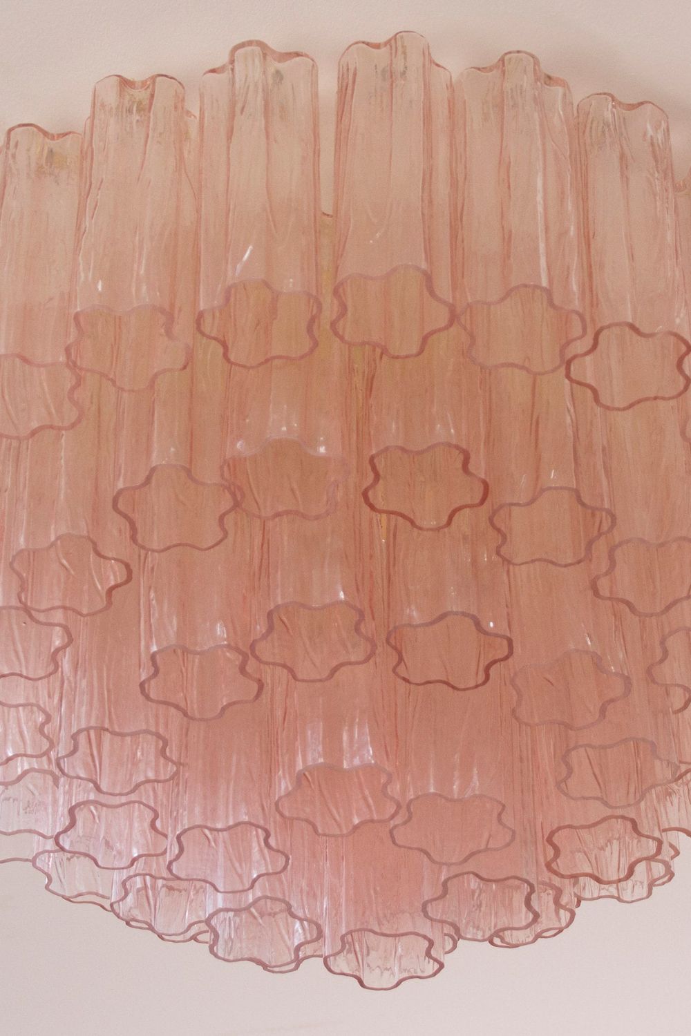 Large Pink Art Glass Tronchi Ceiling Light - view 6 | morylighting