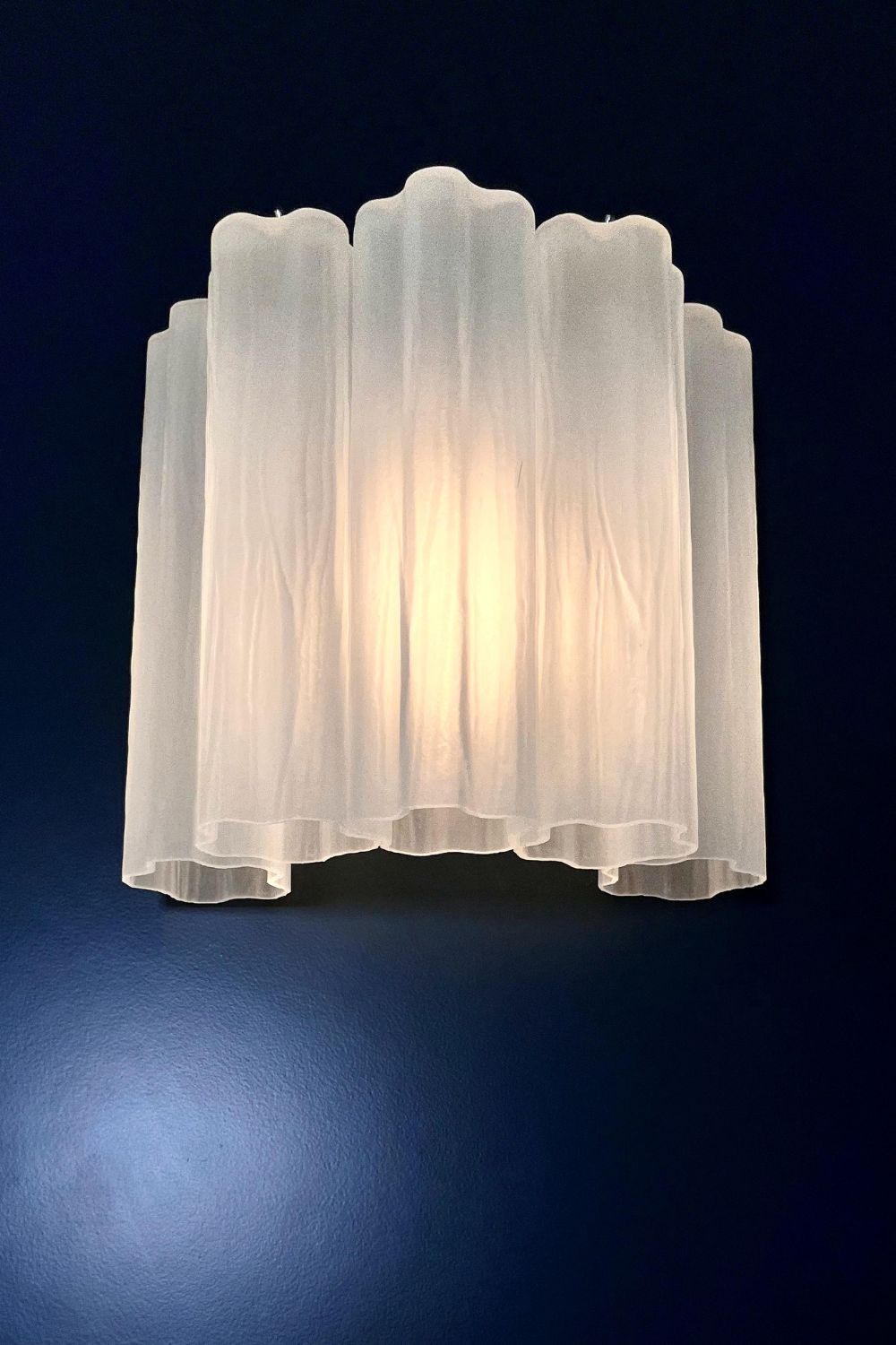 Frosted white Art glass tube wall Lamp - view 3 | morylighting