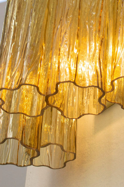 Italian Art amber glass tube wall lamp - view 8 | morylighting