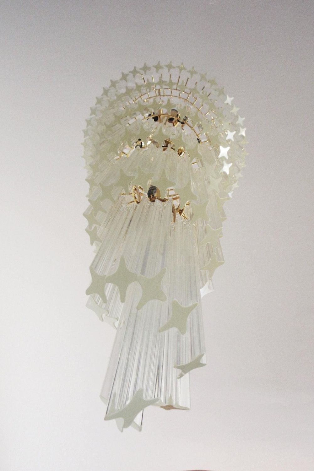 Venini Art Spiral Crystal Chandelier - view 9 | morylighting