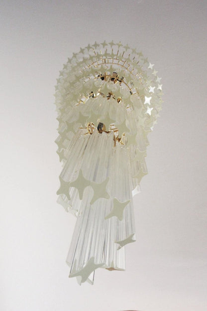 Venini Art Spiral Crystal Chandelier - view 9 | morylighting