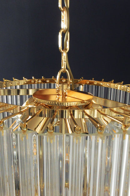 Art Style Spiral Glass Chandelier - view 11 | morylighting