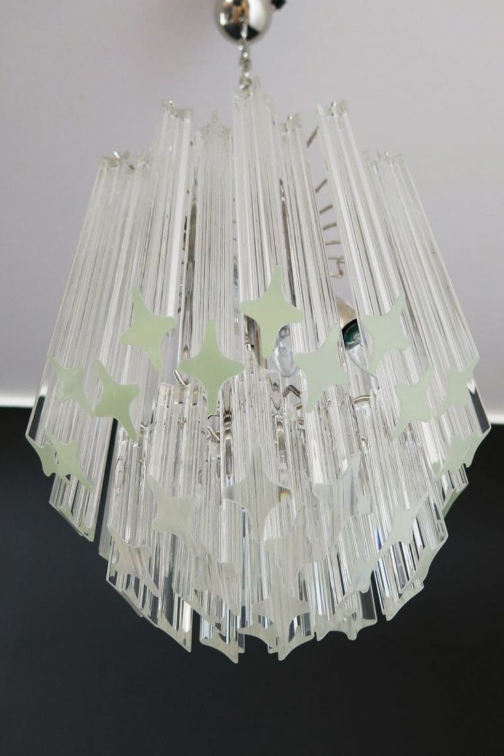 Art Quadriedri Glass Chandelier - view 9 | morylighting