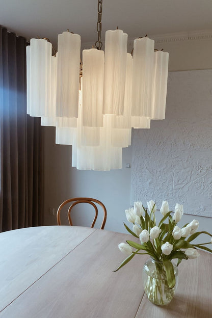 Art Opal Tube  Chandelier - 36 tubes - view 3 | morylighting