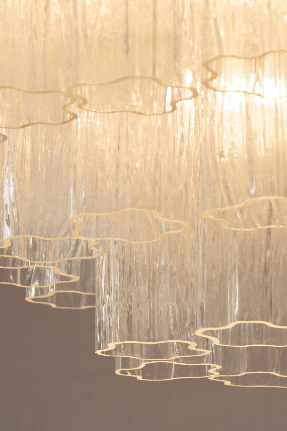 Clear Art Glass Tronchi Ceiling Light - view 12 | morylighting
