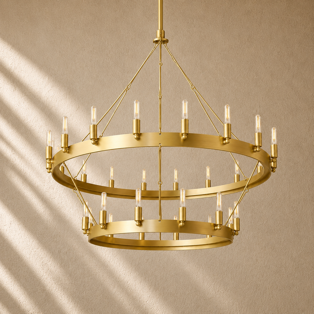 Caminon Vintage 2-Tier Round Chandelier