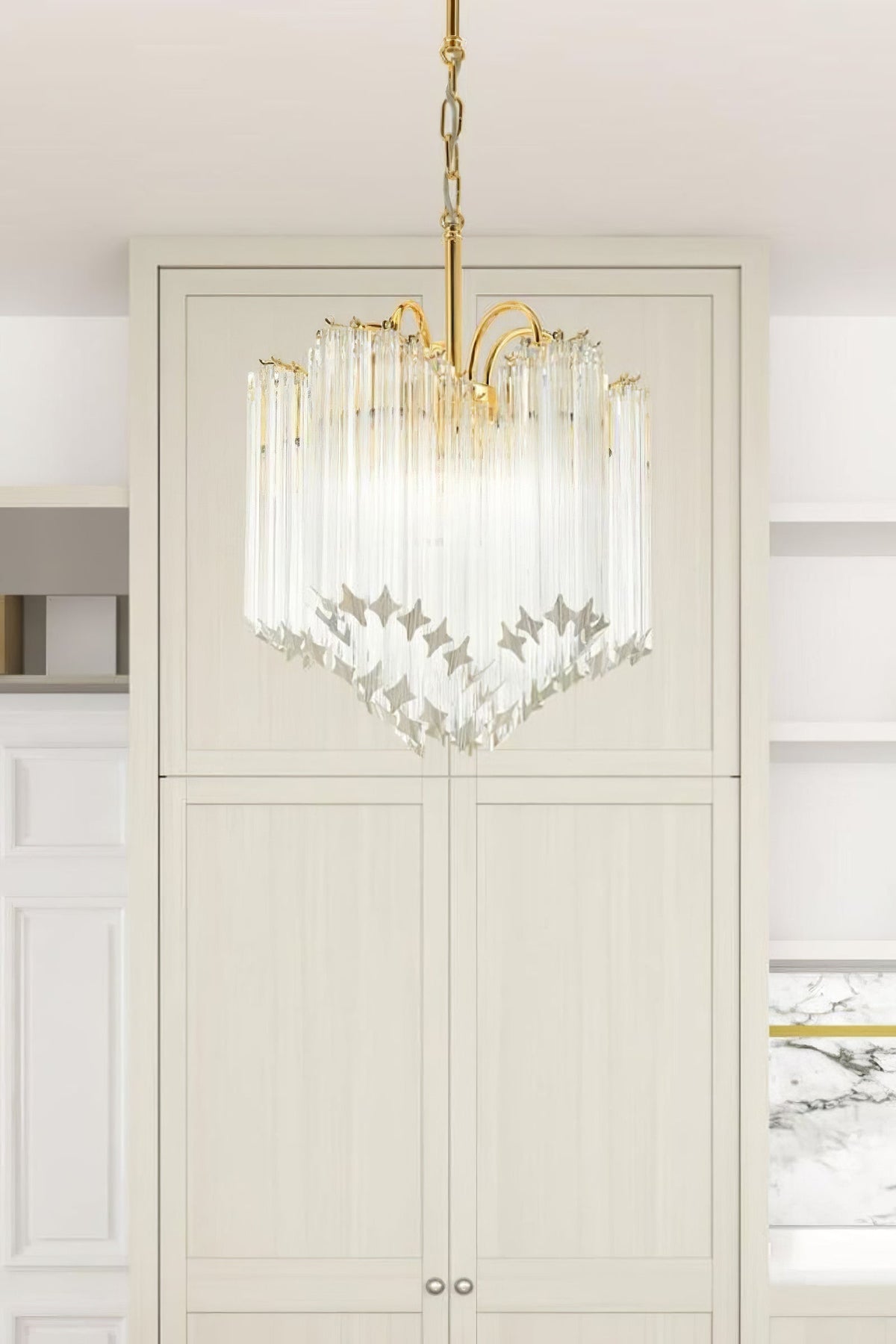 Quadriedri Crystal Art Chandelier - view 2 | morylighting