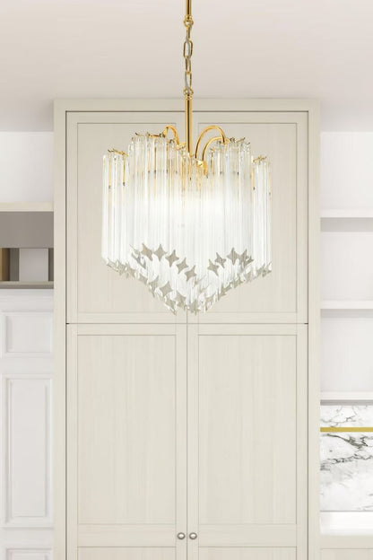 Quadriedri Crystal Art Chandelier - view 2 | morylighting