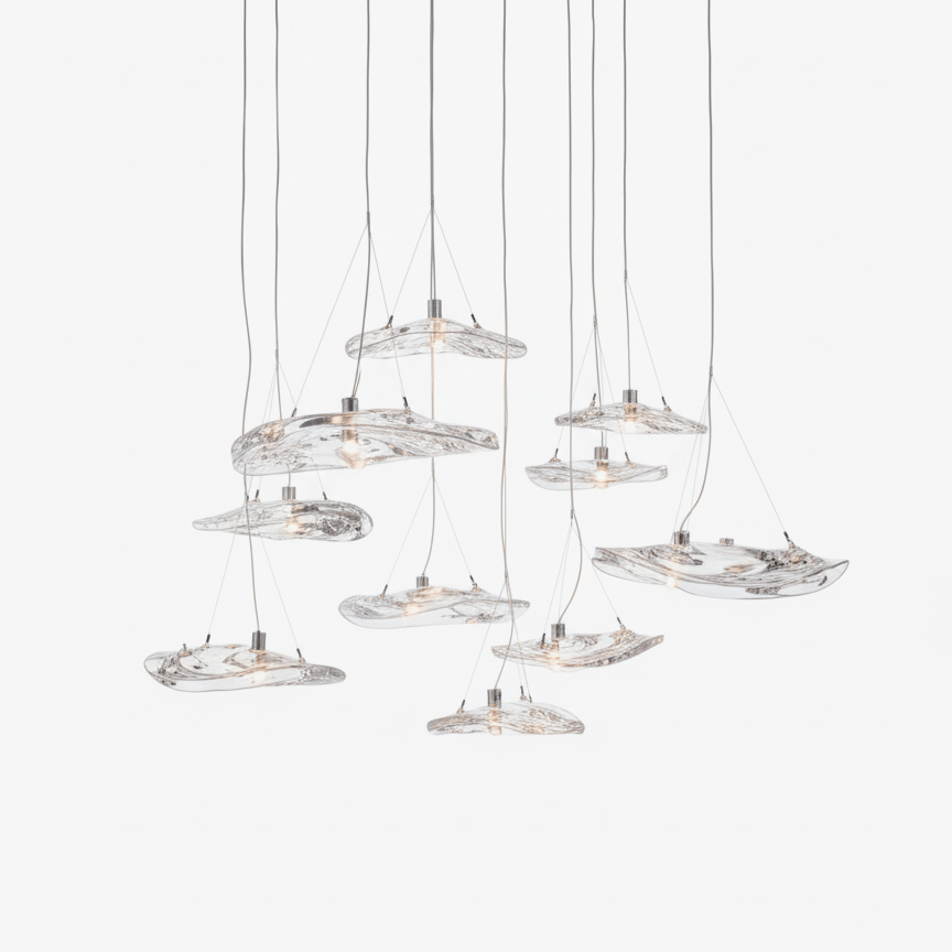 Manta Drift Class Crystal Chandelier