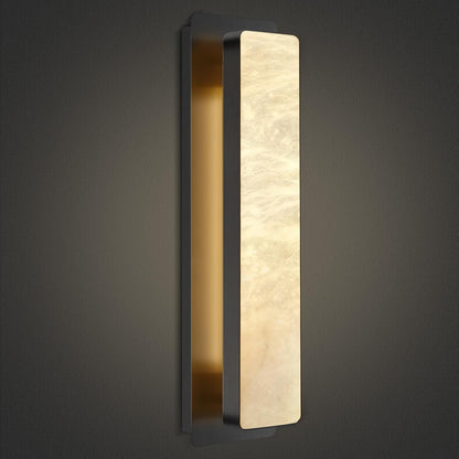 Melange Alabaster Rectangle Wall Sconces 20"