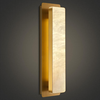 Melange Alabaster Rectangle Wall Sconces 20"