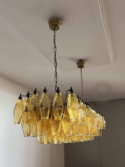 Murano Chandelier – Poliedri – 138 glass