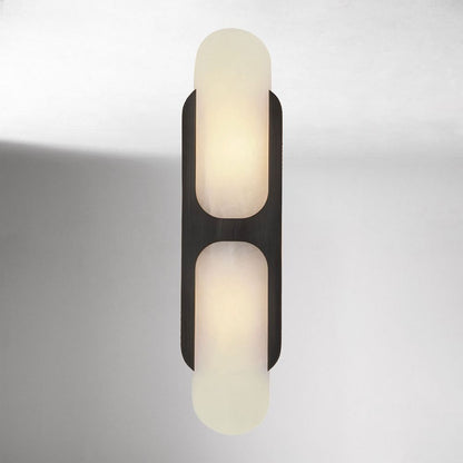 Hopkins Alabaster Sconce 9"–17"