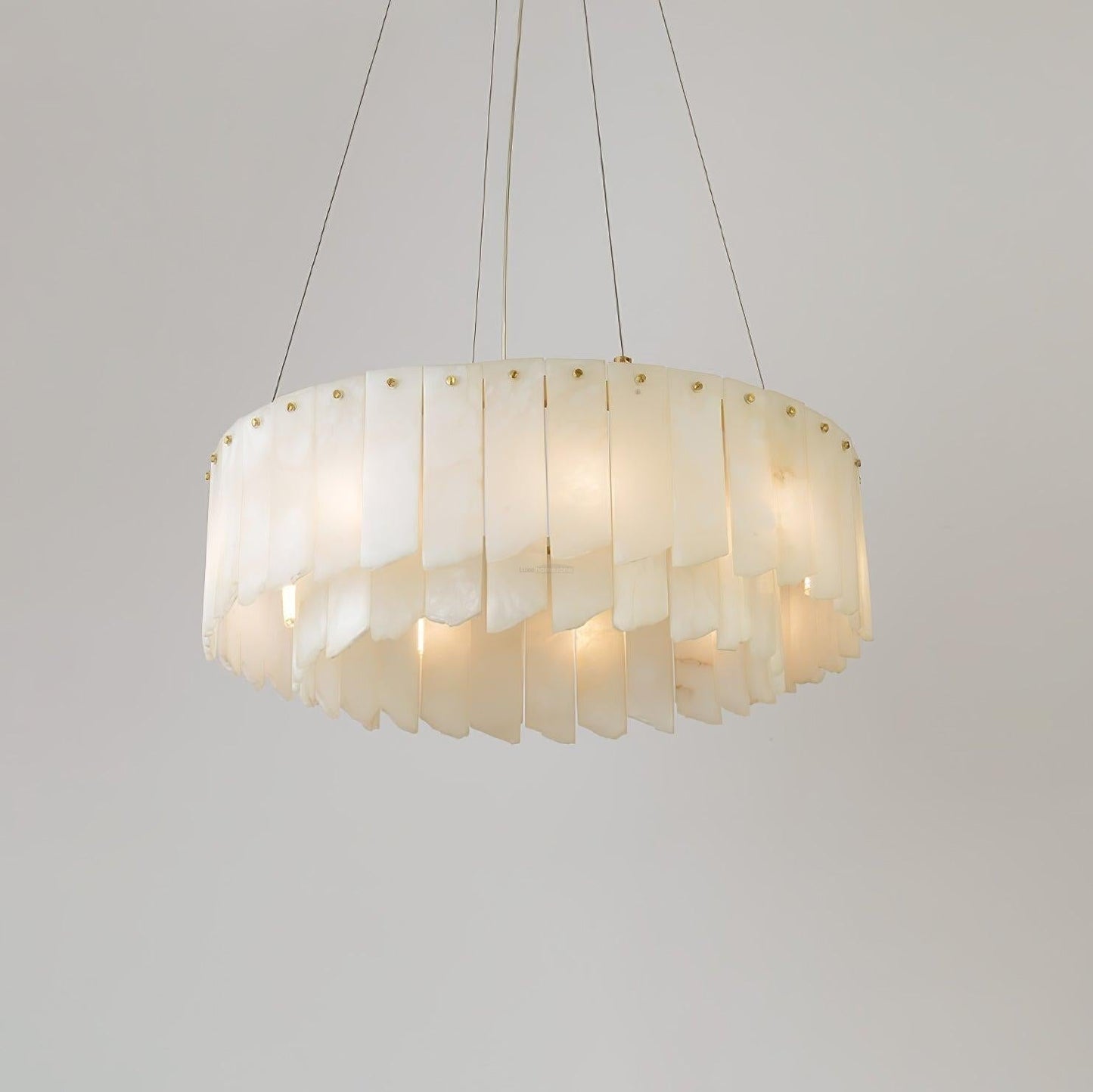 Alabaster Cascade Tiered Chandelier 27.6