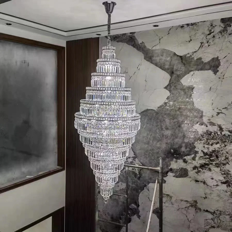 Morylighting Grand Lumina Extra Large Round Crystal Chandelier - American ballroom or formal entertaining space