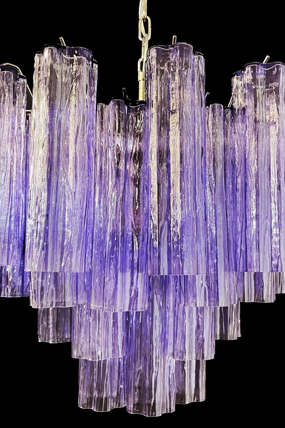 Amethyst Art Glass Pendant Chandelier - view 13 | morylighting