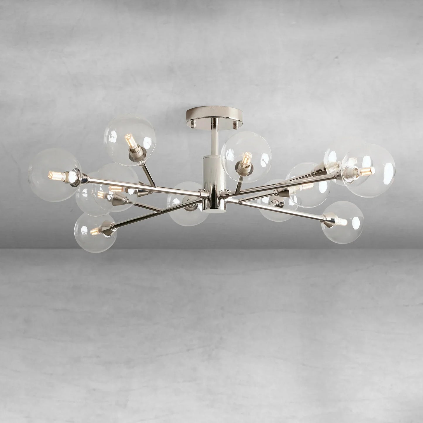 Apollo Moder Glass Ball Flushmount 20''36''47''