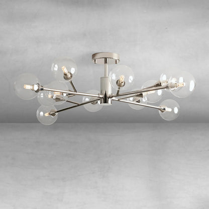 Apollo Moder Glass Ball Flushmount 20''36''47''
