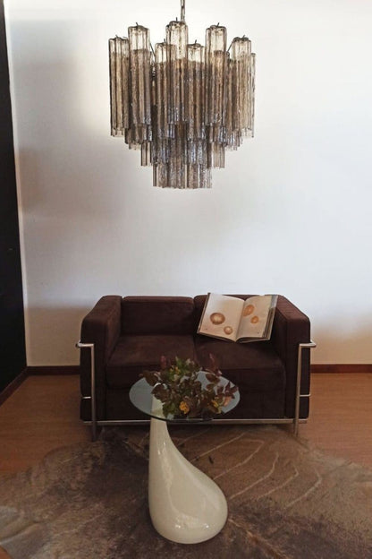 Smoked Art Glass 36-Tube Chandelier - view 4 | morylighting