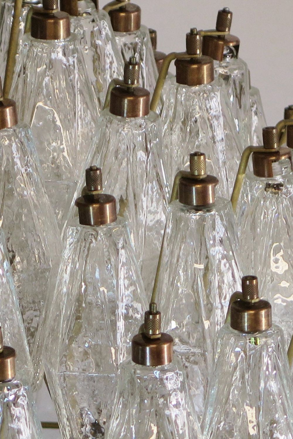 spherical Clear Art Polyhedron Glass Chandelier - view 13 | morylighting