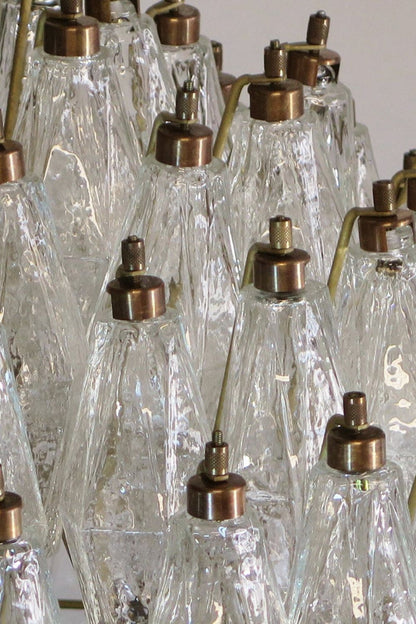 spherical Clear Art Polyhedron Glass Chandelier - view 13 | morylighting