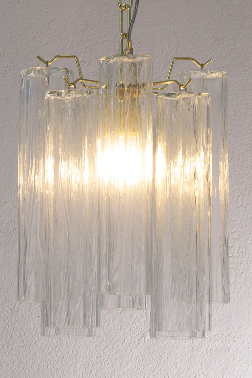 Vintage Art Glass Tronchi Pendant Light - view 4 | morylighting