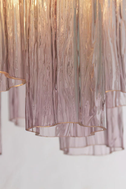 1990s Art Amethyst Glass Chandelier - view 9 | morylighting