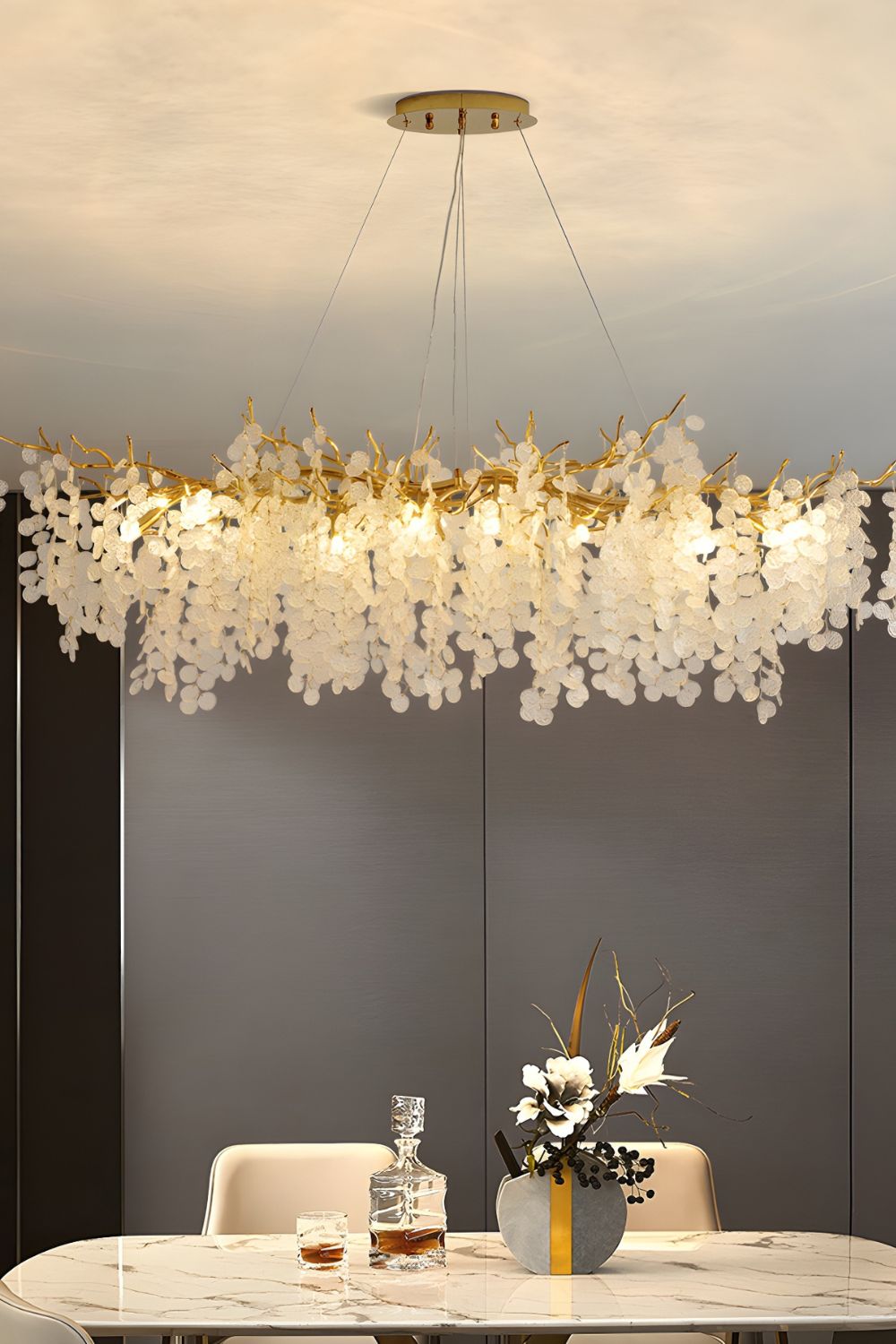 Shiro Noda Crystal Chandeliers - morylighting
