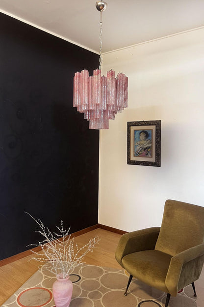 Pink Art Glass Tree Branch Chandelier - view 8 | morylighting