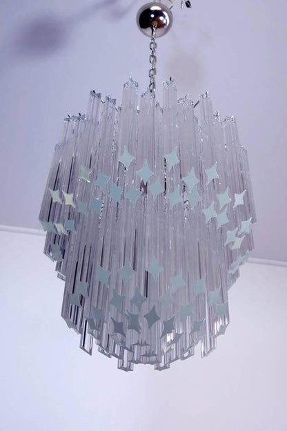 Venini Style Art Quadriedri Chandelier - view 10 | morylighting
