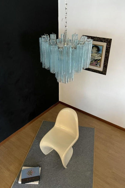 1990s Art blue glass tube chandelier - view 8 | morylighting