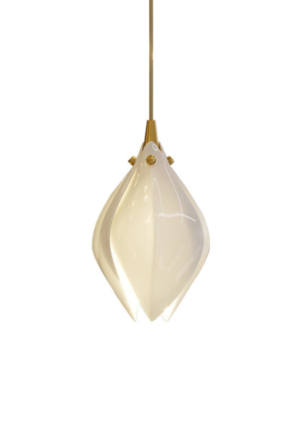 Gold Stem Ceramic Flower Chandelier - view 23 | morylighting