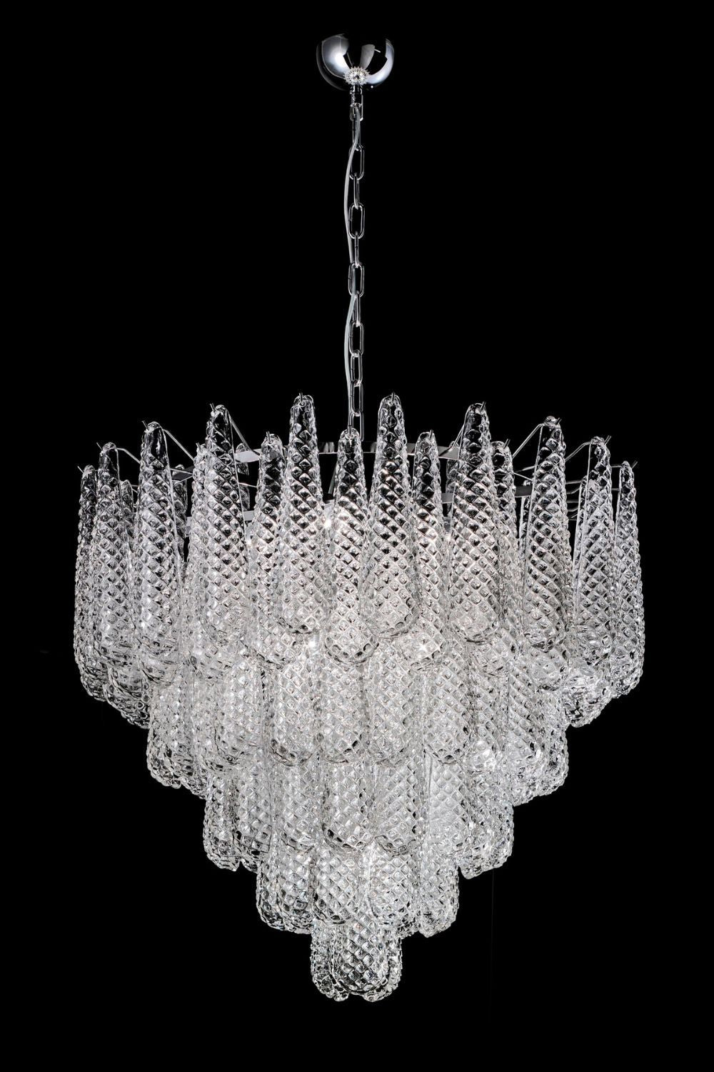 Murano Honeycomb Glass Chandelier - morylighting