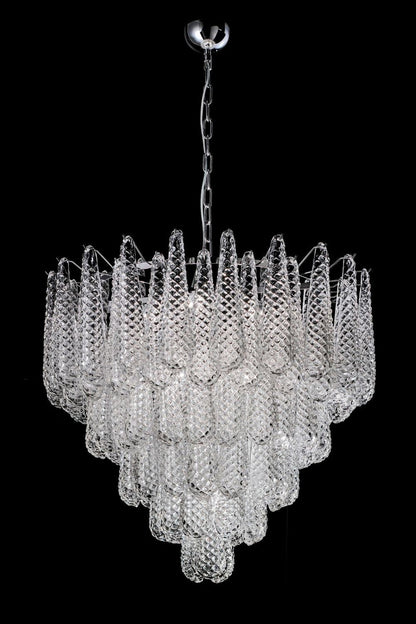 Murano Honeycomb Glass Chandelier - morylighting