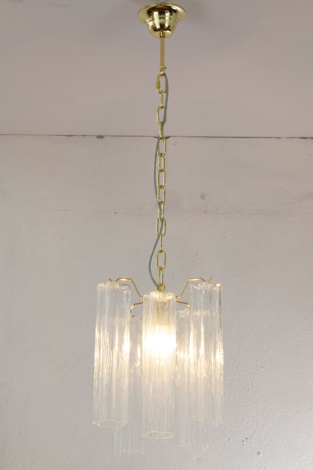 Clear Glass Tronchi Suspension Lamp - view 7 | morylighting